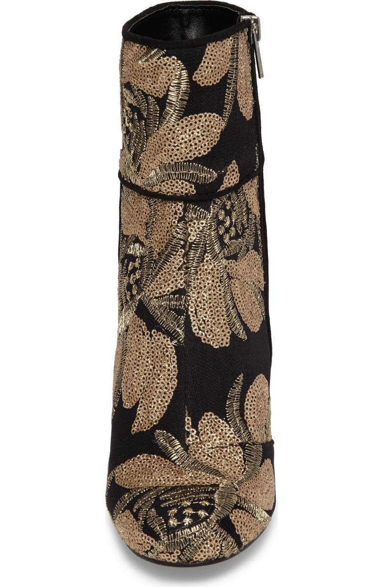 Steve Madden Goldie Sequin Embroidered Bootie, Alternate, color,