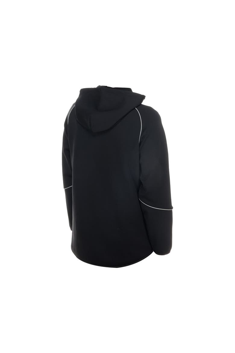 Men's New Era  Black Philadelphia Eagles Combine Authentic Raglan Full-Zip Hoodie, Alternate, color, Black