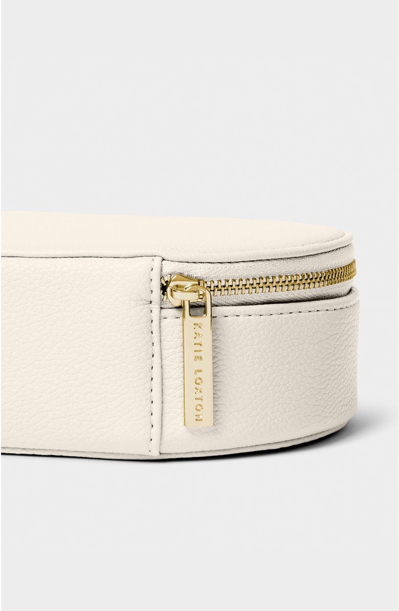 Katie Loxton Oval Jewellery Box, Alternate, color, Off White