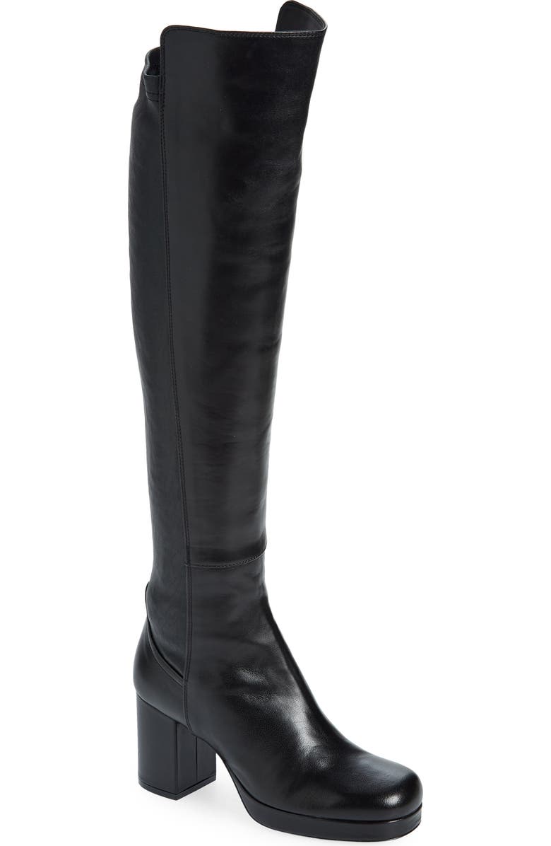 AGL Betty Platform Knee High Boot, Main, color,