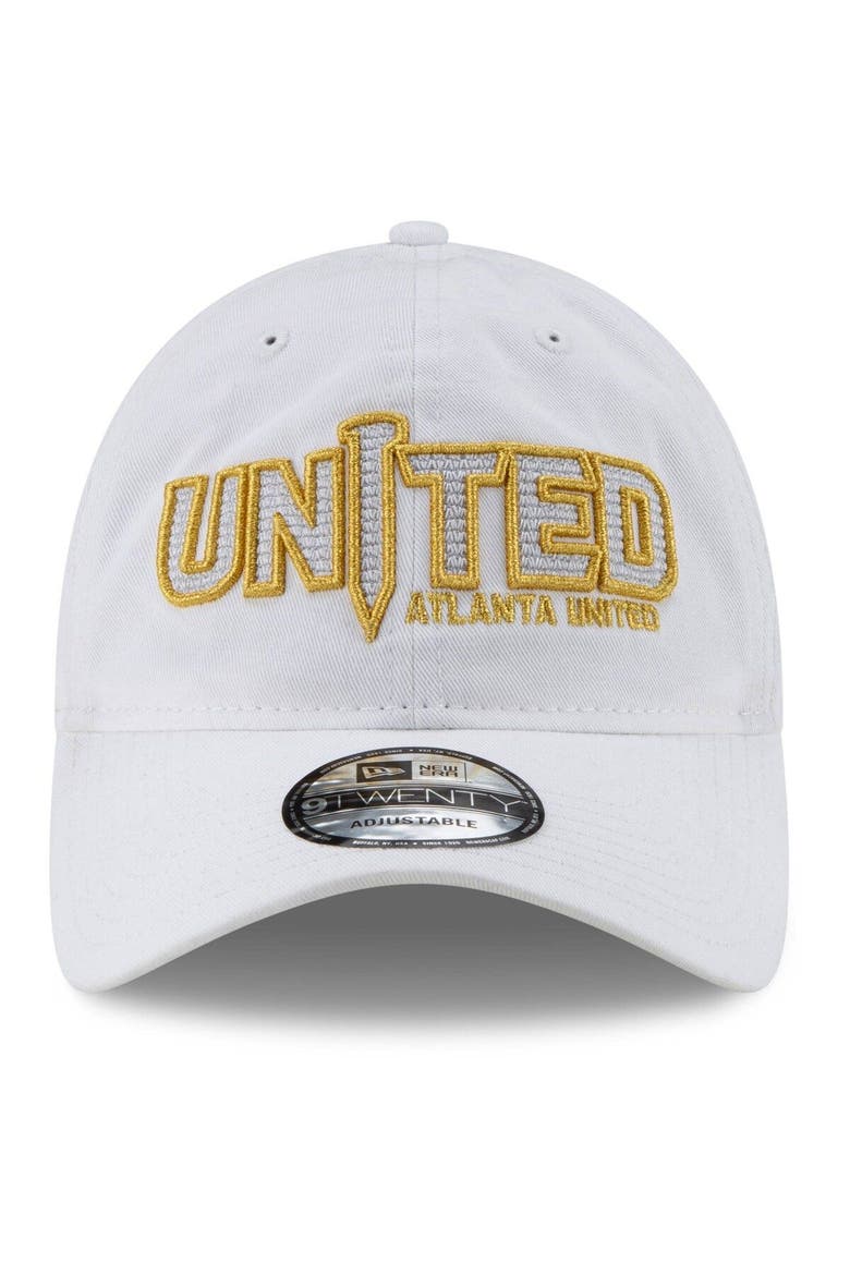 Men's New Era White Atlanta United FC Secondary Jersey Hook 9TWENTY Adjustable Hat, Alternate, color, White