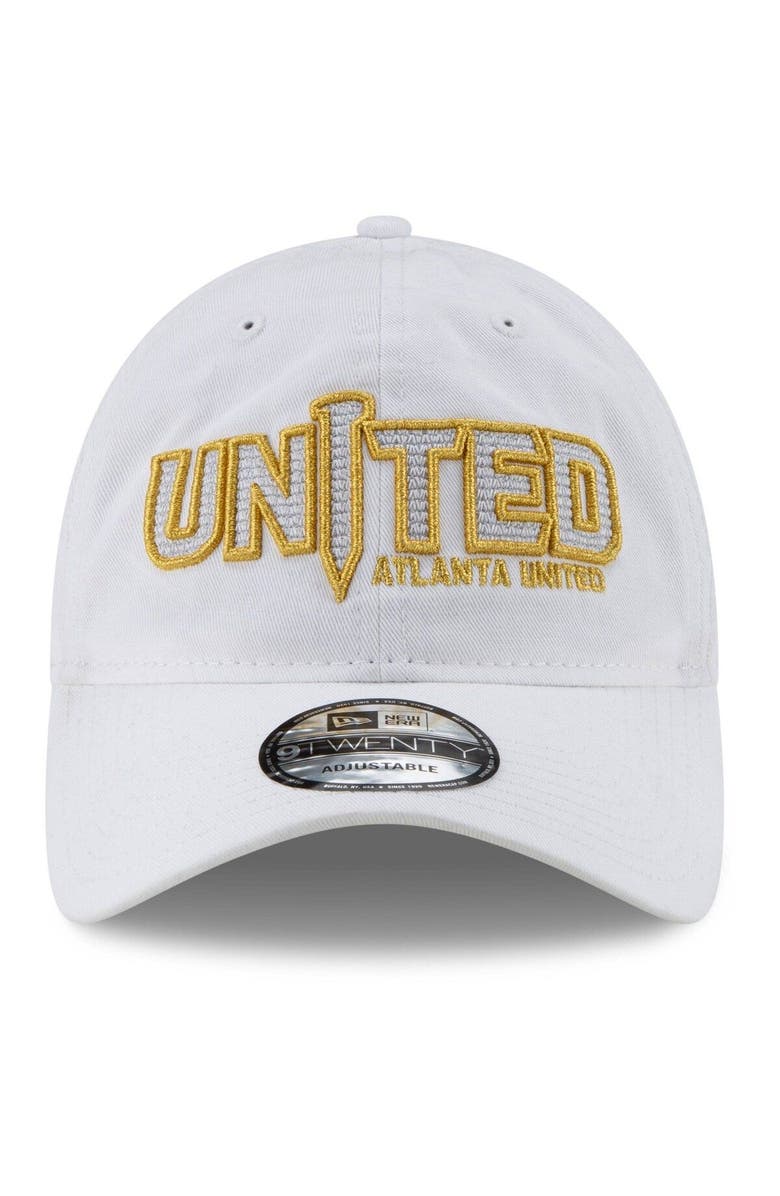 New Era Men's New Era White Atlanta United FC Secondary Jersey Hook 9TWENTY Adjustable Hat, Alternate, color, 