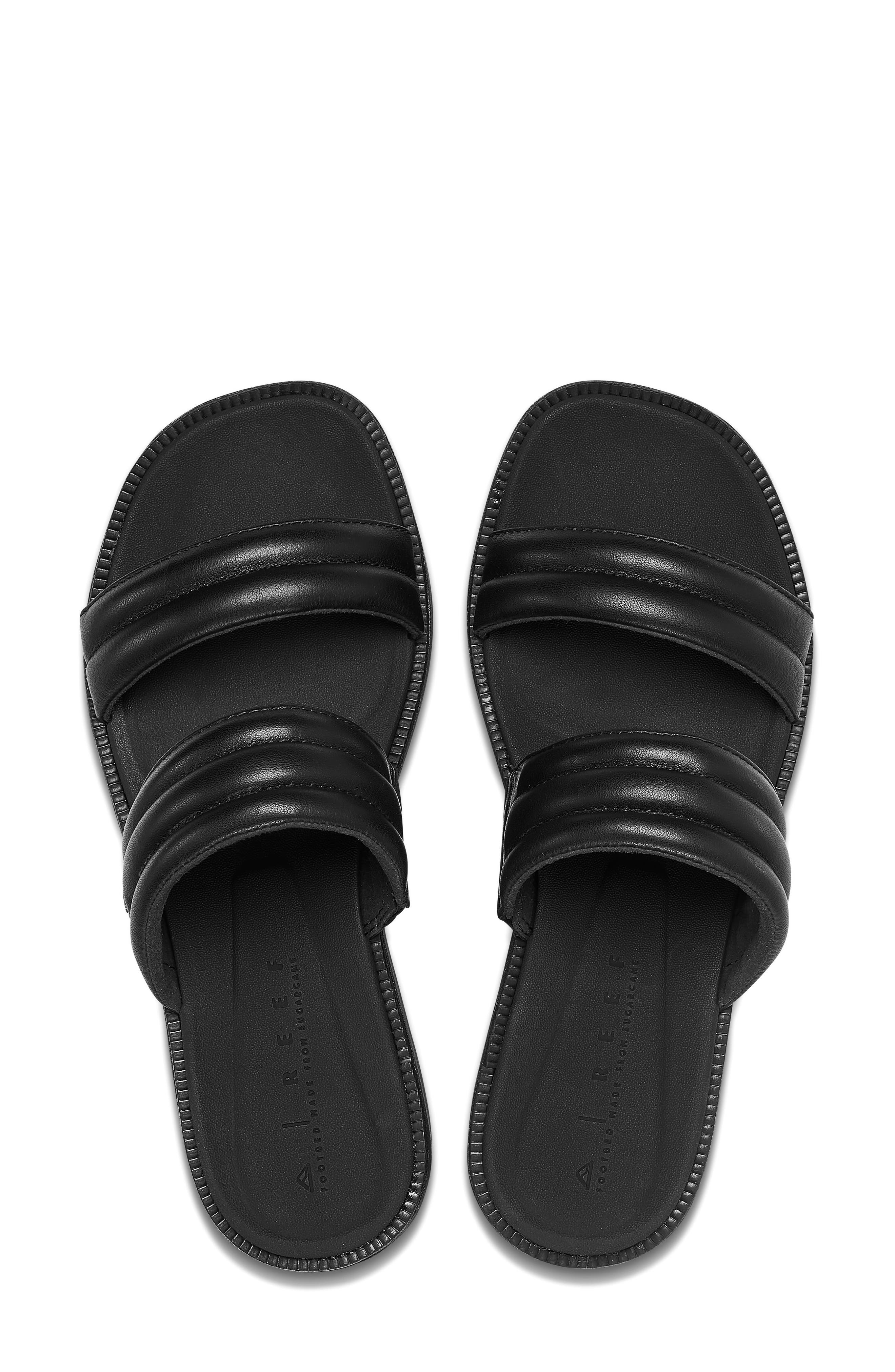 Lofty Lux Hi Platform Slide Sandal, Alternate, color, BLACK