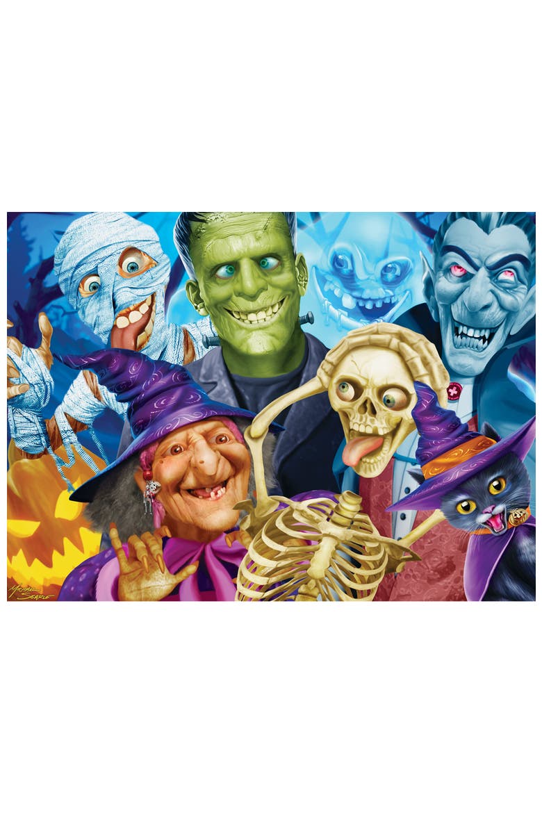 Spooky Smiles 200 Piece Jigsaw Puzzle, Alternate, color, Multicolor
