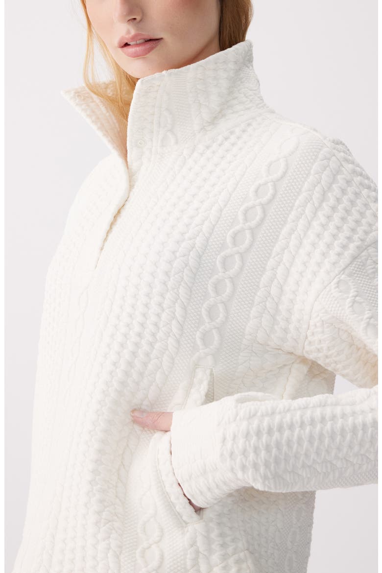 Colette Half Zip Top, Alternate, color, BIRCH