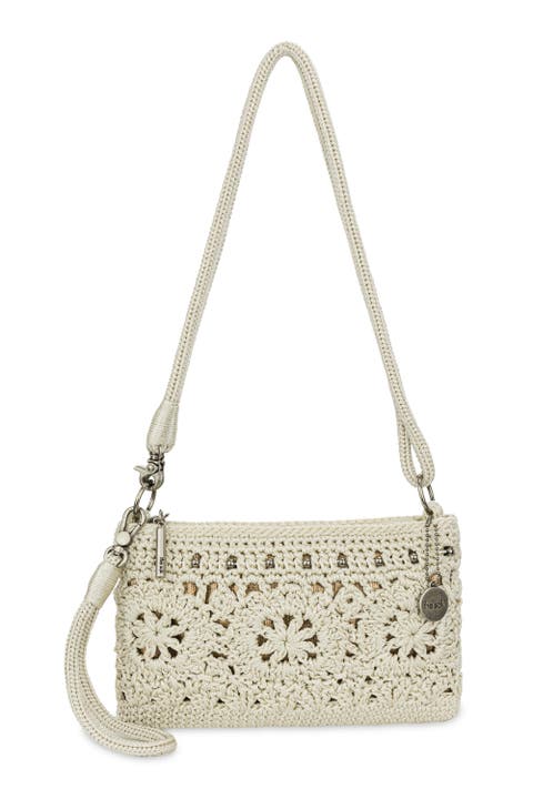 Vita Hand Crochet Crossbody Wristlet