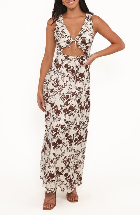Noemi Floral Print Maxi Dress
