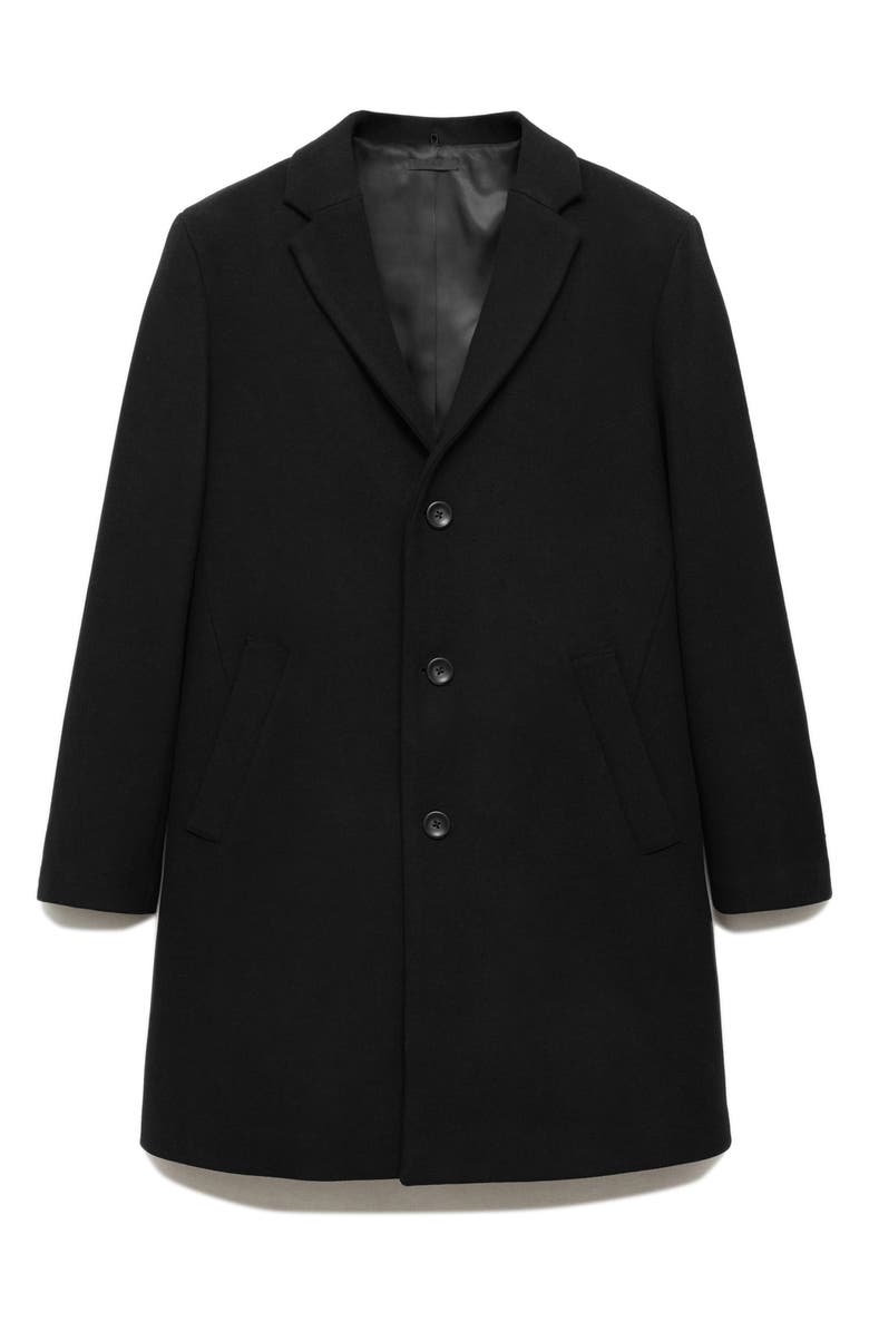 MANGO Wool Blend Coat with Removable Bib, Alternate, color, 