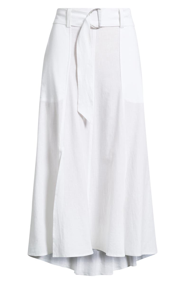 CITY BLUES Belted Double Slit Midi Skirt, Alternate, color, 