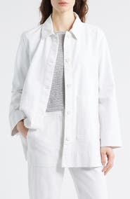 Eileen Fisher Organic Cotton Chore Jacket