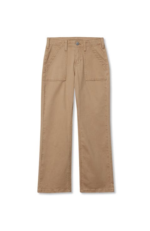 Girls Woven Pull On Utility Cargo Pants