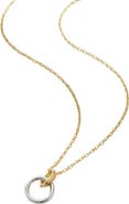 Argento Vivo Sterling Silver Knot Drop Pendant Necklace