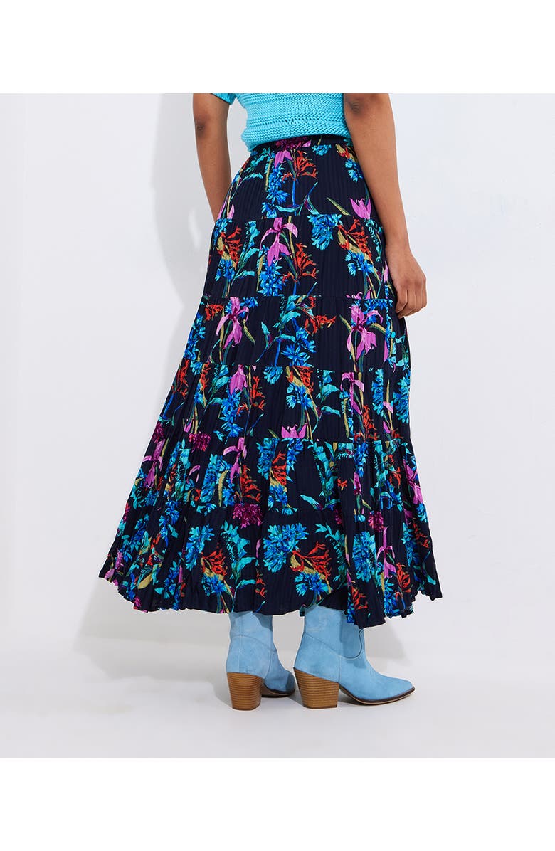 Joe Browns Boho Tiered Maxi Skirt, Alternate, color, Floral Tropical