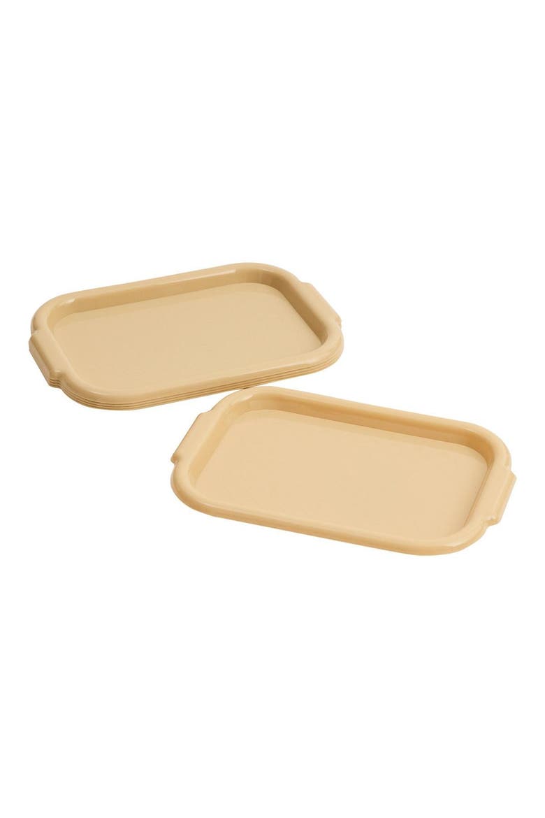 Flat Activity Trays - Set of 5, Alternate, color, Beige