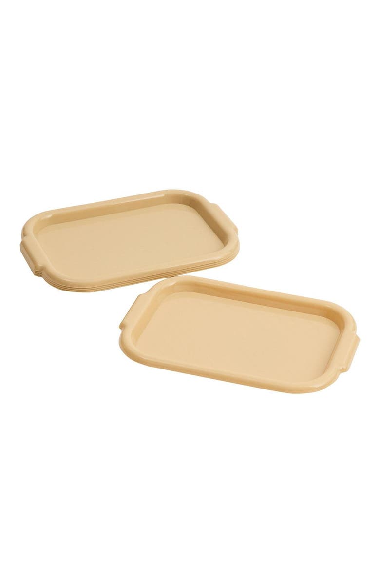 Kaplan Early Learning Company Flat Activity Trays - Set of 5, Alternate, color, Beige