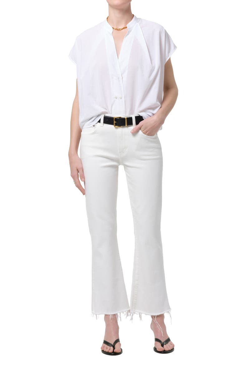 Penelope Cotton Button-Up Shirt, Alternate, color, WHITE