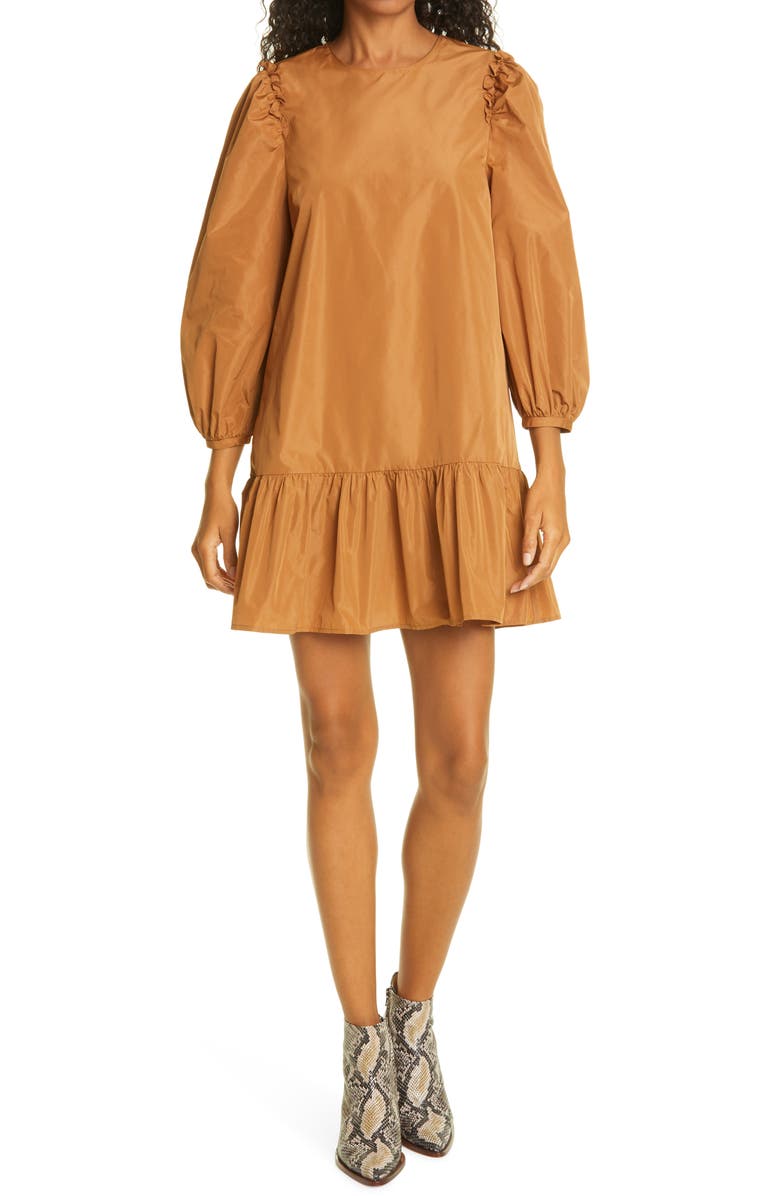 Cinq à Sept Cinq á Sept Jackie Ruffle Trim Minidress, Main, color, 