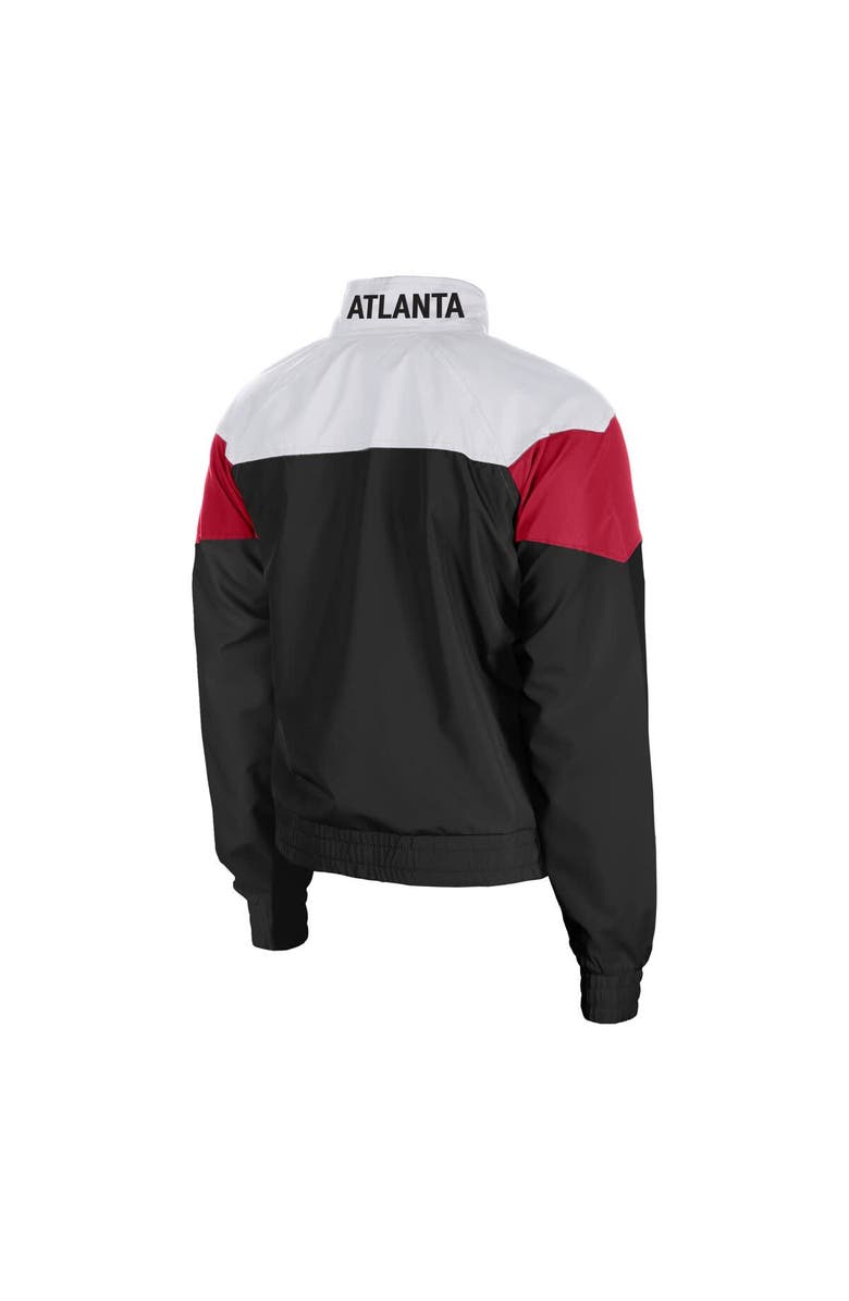 5TH AND OCEAN BY NEW ERA Women's 5th & Ocean by New Era  Black Atlanta United FC Leisure Cropped Full-Zip Windbreaker Jacket, Alternate, color, Black