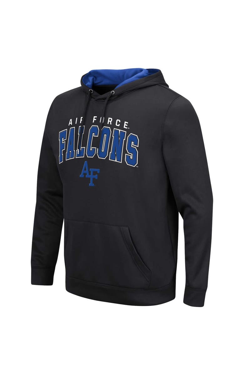 COLOSSEUM Men's Colosseum Black Air Force Falcons Resistance Pullover Hoodie, Alternate, color, 