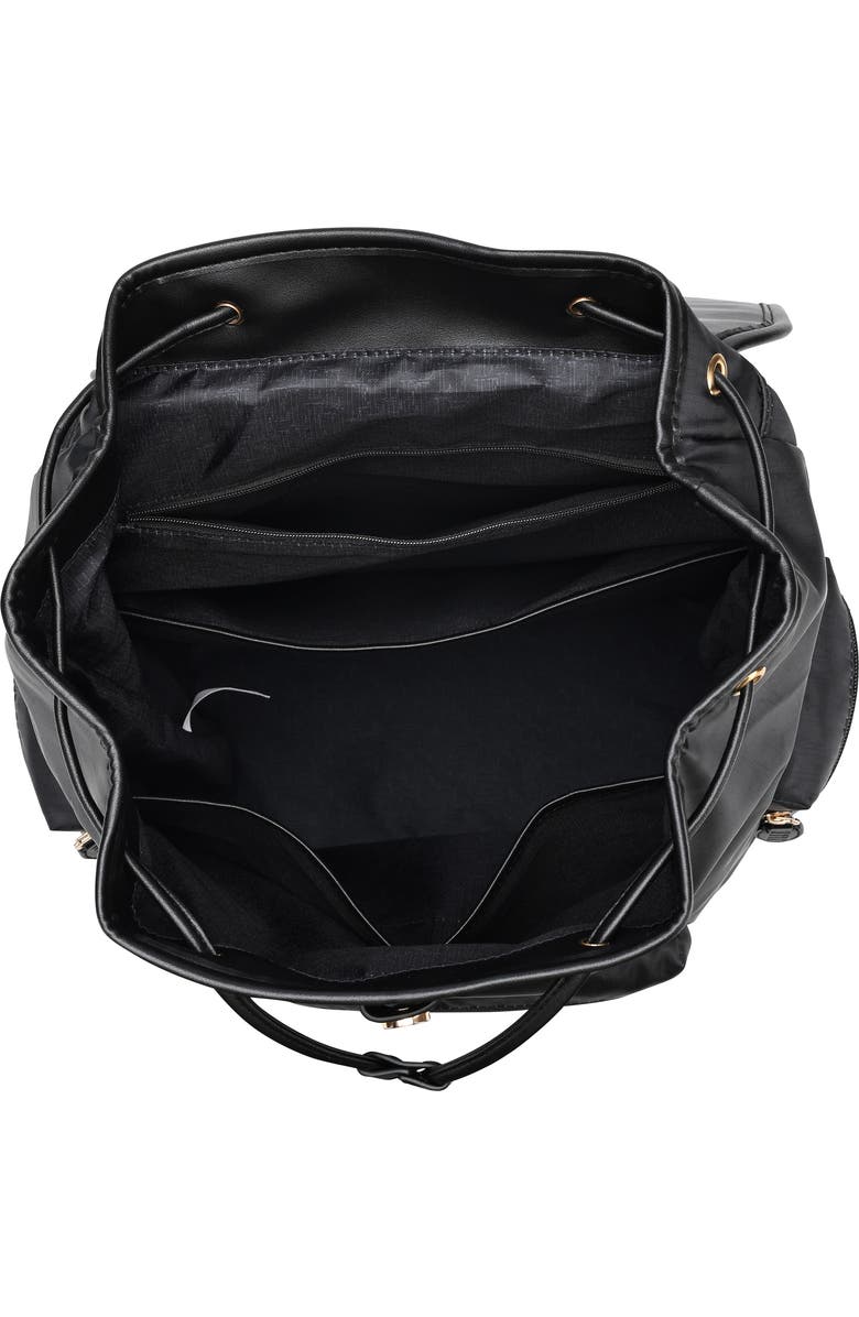 ELLE Wayfarer 23L Monogram Travel Backpack, Alternate, color, Black