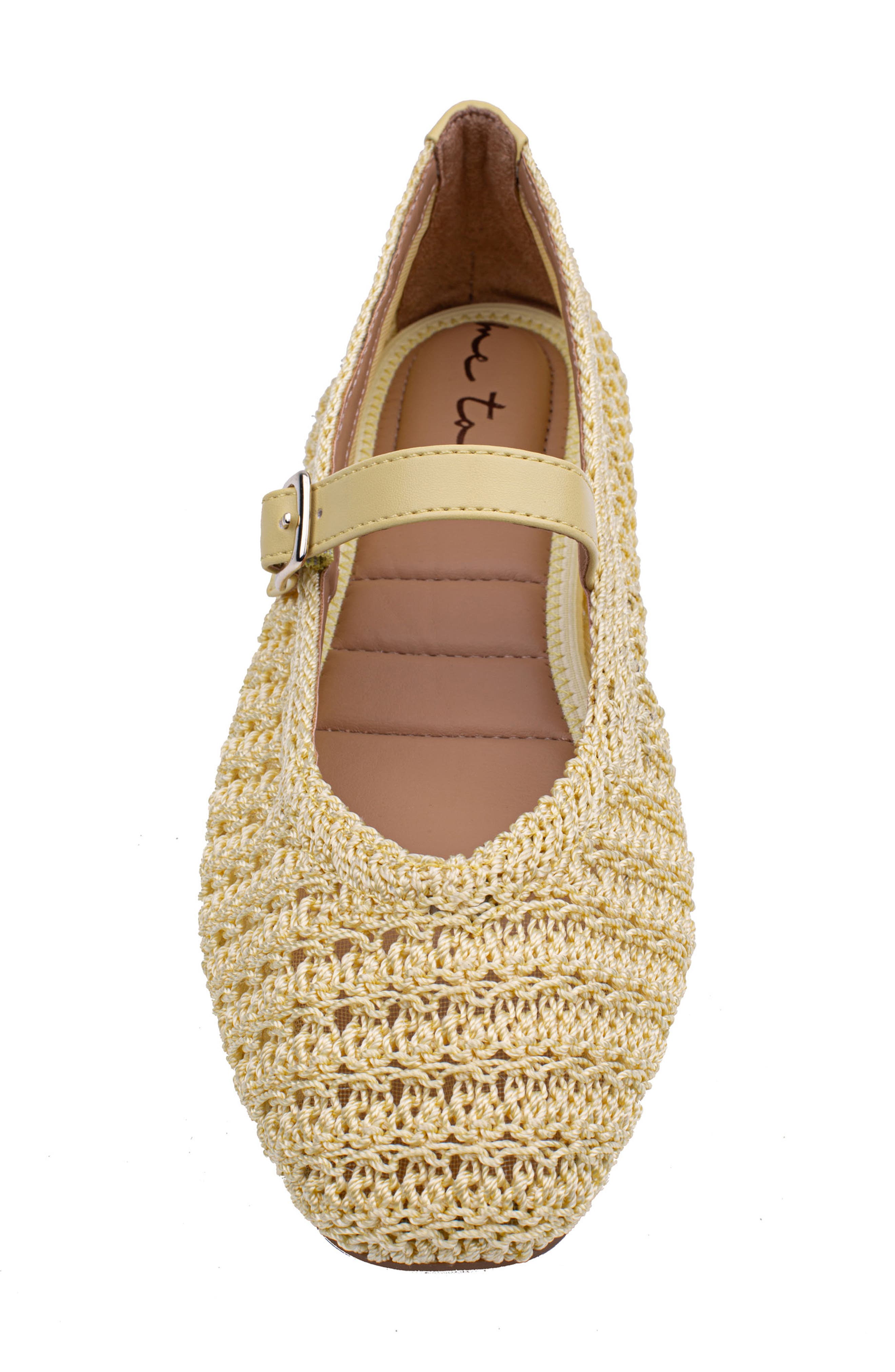 Shelby Mary Jane Flat, Alternate, color, YELLOW