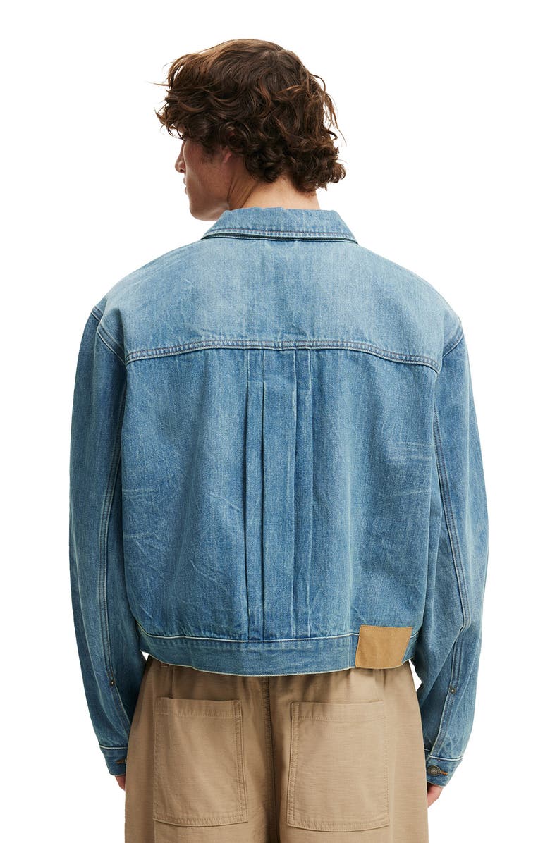 Cotton On Denim Rinse Jacket, Alternate, color, Rattle Blue