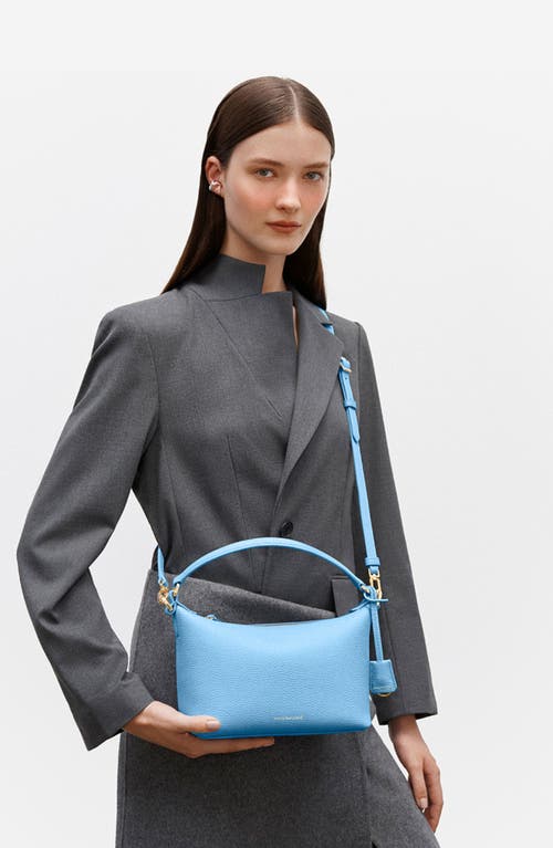 Maison De Sabre Maison De Sabré Small Leather Soft Hobo In Sky Blue
