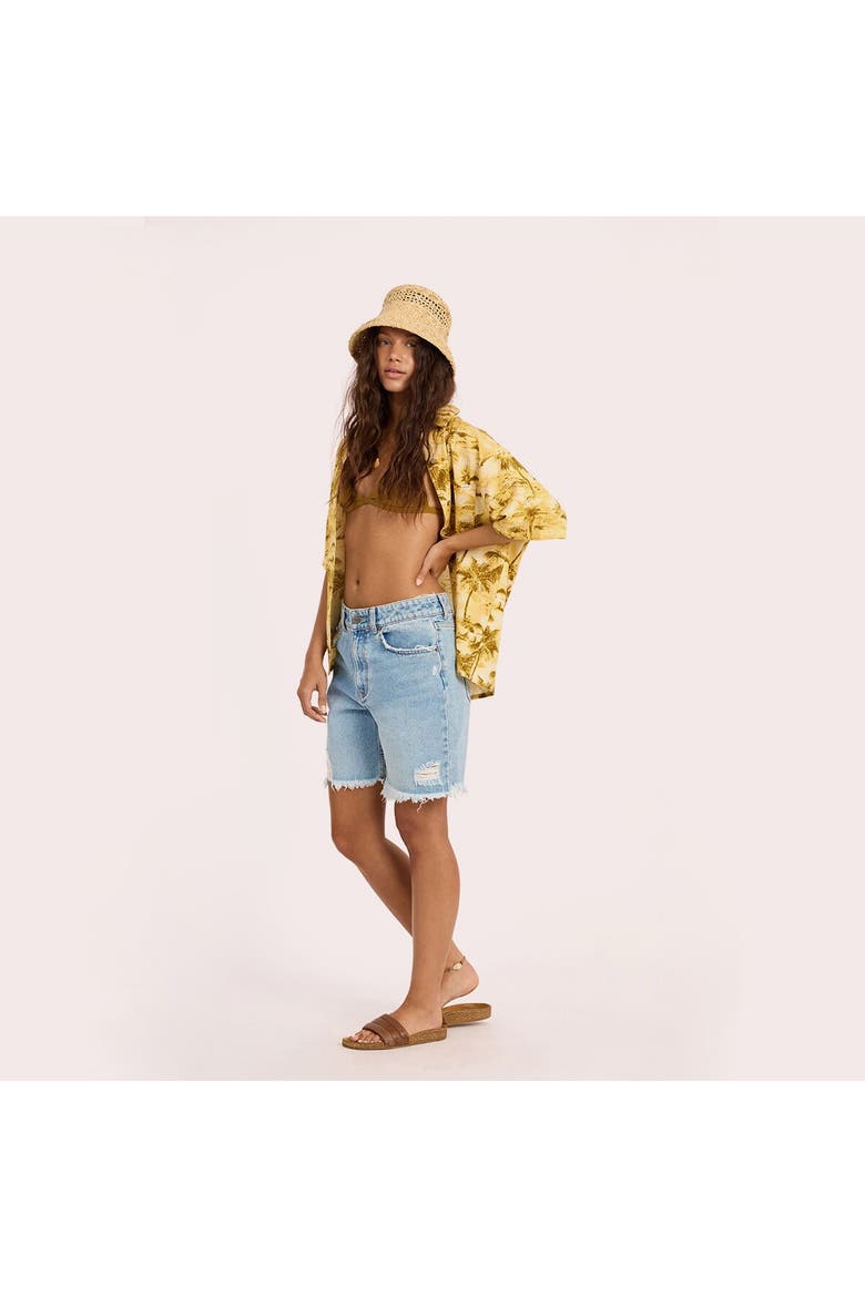 Distant Shores Ss Woven Top - Women's, Alternate, color, Sunshell