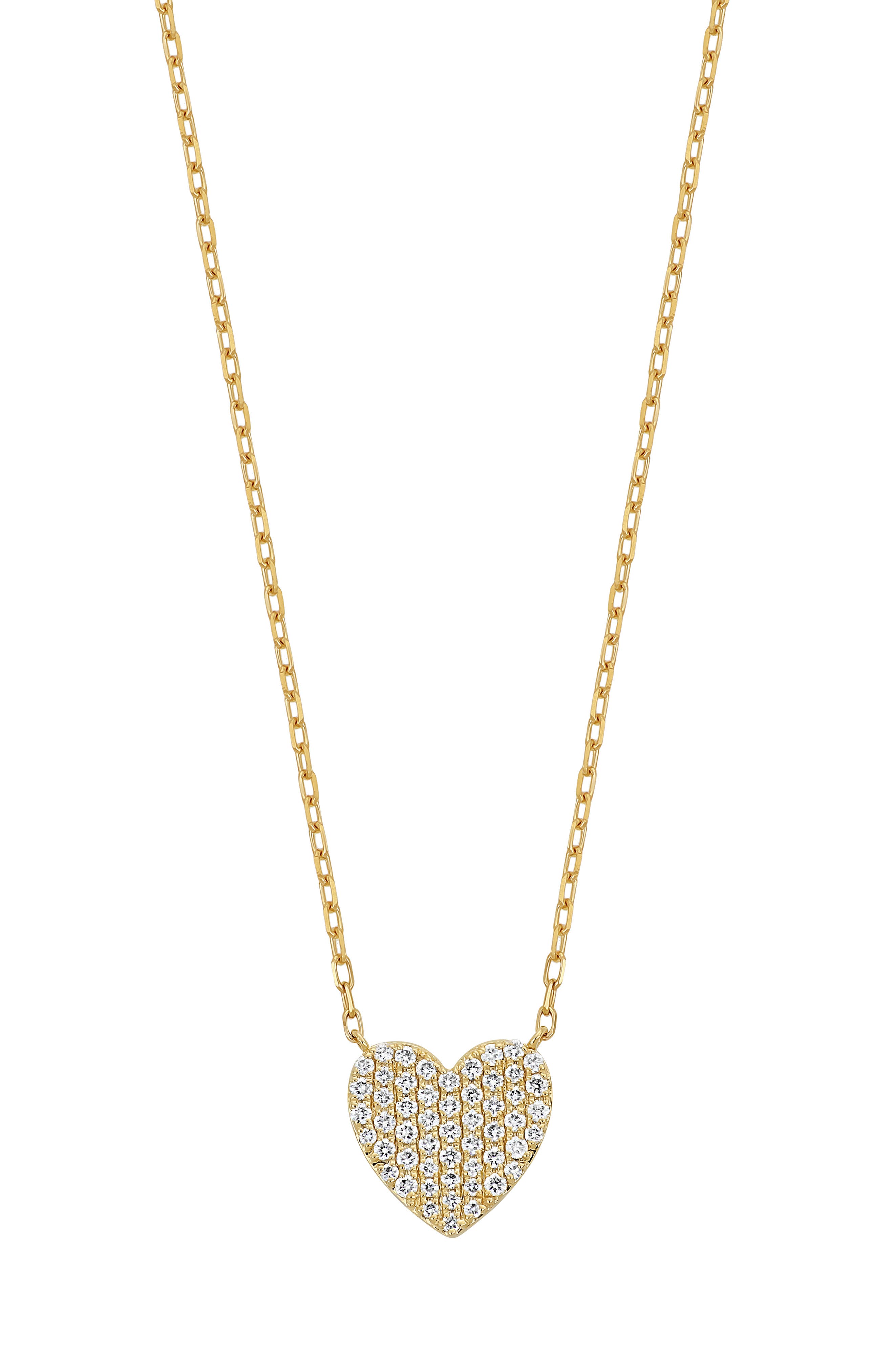 Bony Levy Pavé Diamond Heart Pendant Necklace