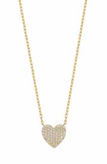 Bony Levy Pavé Diamond Heart Pendant Necklace