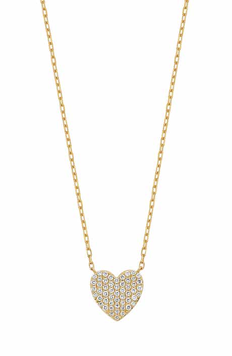 Bony Levy Pavé Diamond Heart Pendant Necklace
