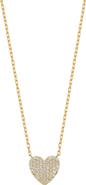 Bony Levy Pavé Diamond Heart Pendant Necklace