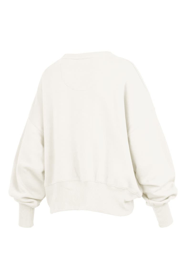 Women's Pressbox Cream Tennessee Volunteers Chelsea Oversized Pullover Sweatshirt, Alternate, color, Cream