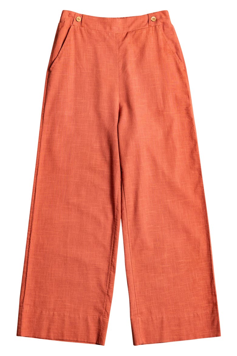 New Chance Wide Leg Cotton Blend Pants, Alternate, color, ETRUSCAN RED