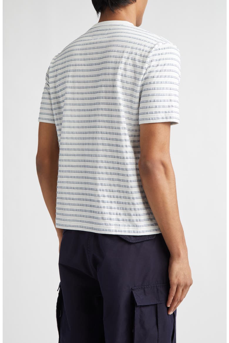 Jacquard Stripe Pocket T-Shirt, Alternate, color, WHITE