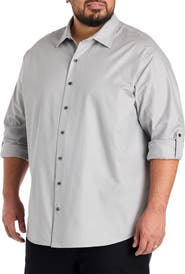 Synrgy by DXL Big & Tall Textured Sport Shirt