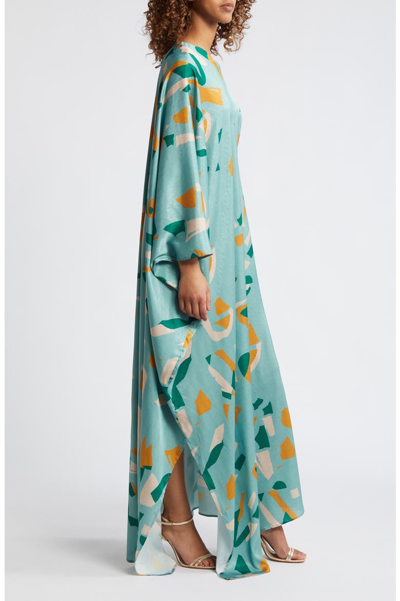 Satu One-Shoulder Dress, Alternate, color, GREEN