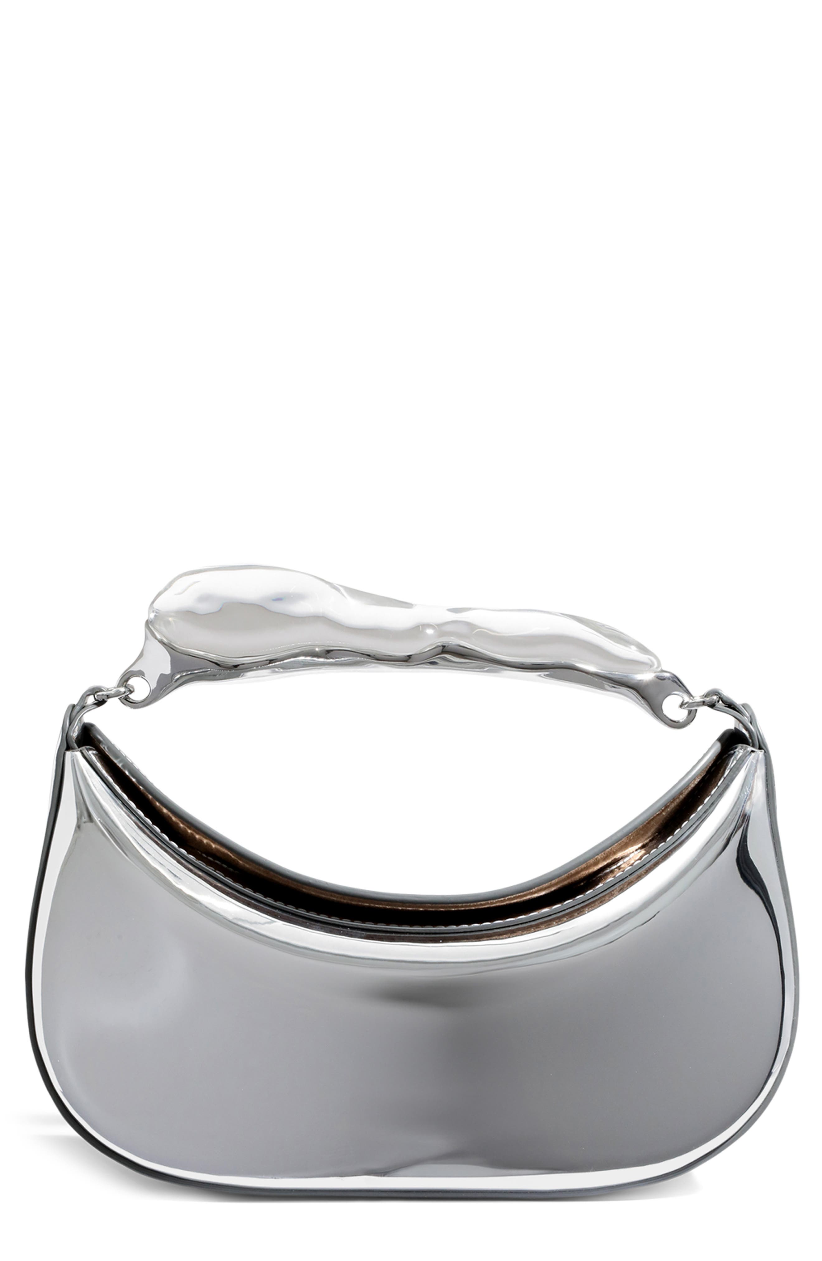 Alexis Bittar Water Stone Top Handle Bag, Main, color, Chrome