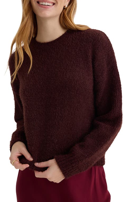 Bella Dahl Drop Shoulder Sweater In Brown