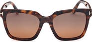 TOM FORD Selby 55mm Square Sunglasses