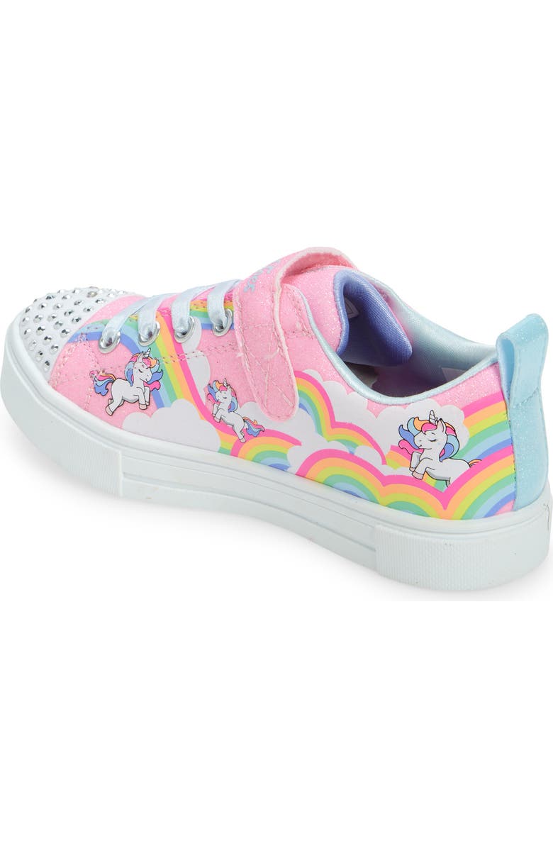 SKECHERS Kids' Twinkle Sparks Light-Up Sneaker, Alternate, color, Pkmt-Pink/