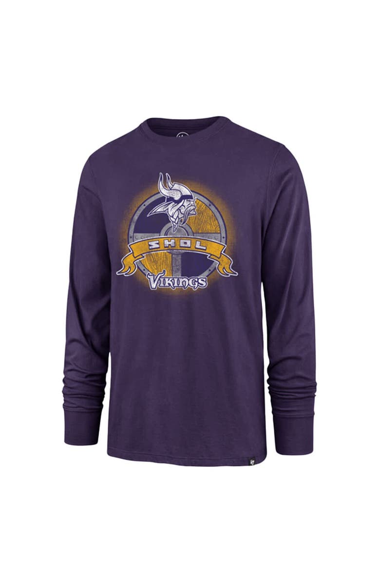 '47 Men's '47 Purple Minnesota Vikings Regional Super Rival Long Sleeve T-Shirt, Alternate, color, 