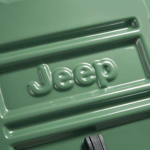 Jeep Jh003b Checked-large 30 Inch Hardside Expandable Luggage With Two Wheels In Green