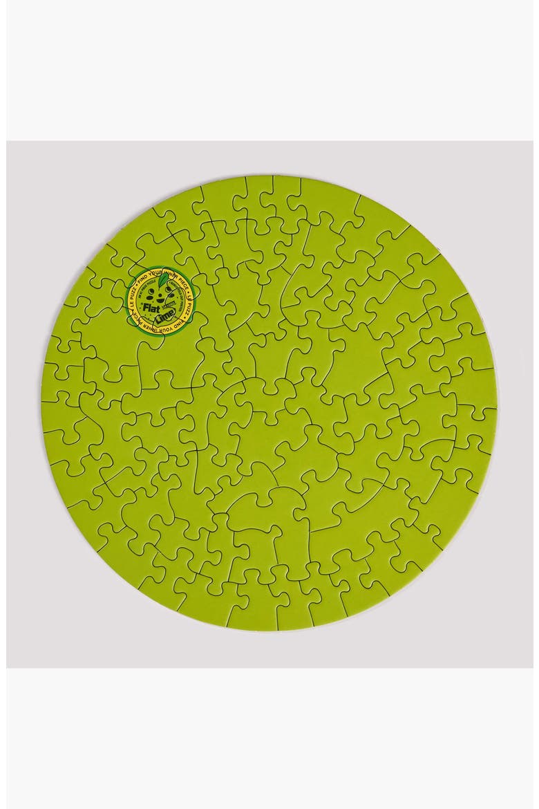 Flat Lime Mini Puzzle, Alternate, color, Lime