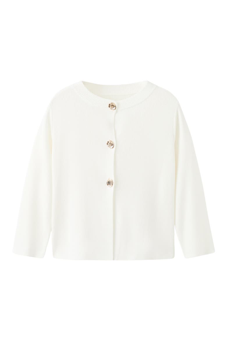 Front Button Cardigan, Alternate, color, ECRU