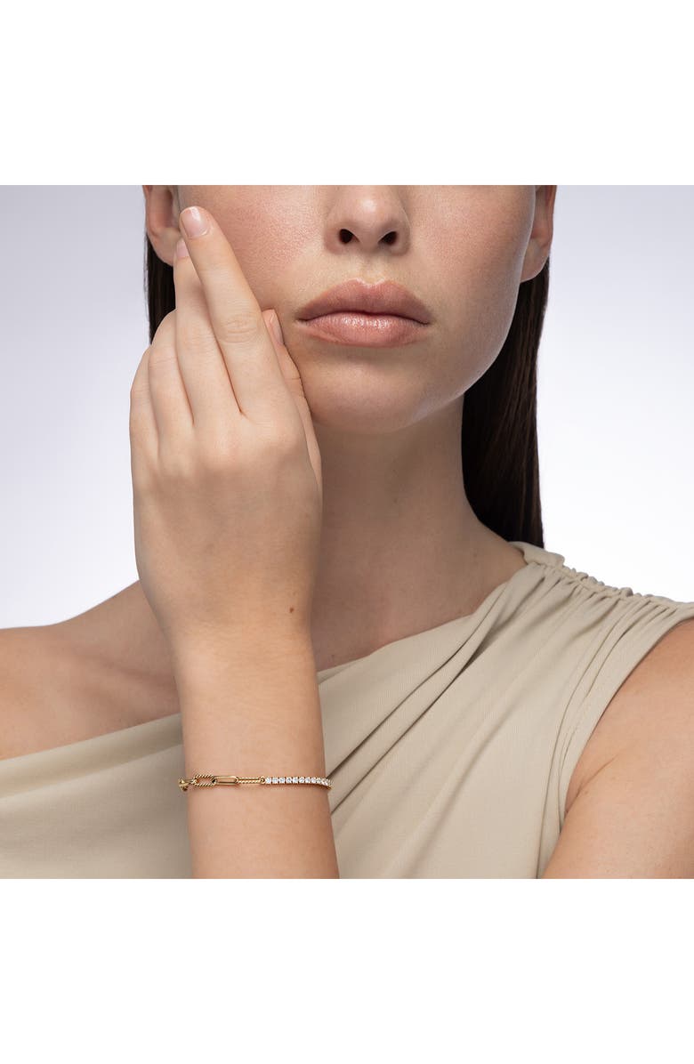 Mark Henry Half 
Half Diamond 
Chunky Link Bracelet, Alternate, color, Diamond