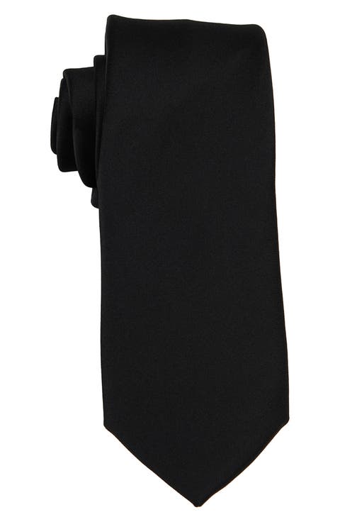 Men's Solid Satin Tie