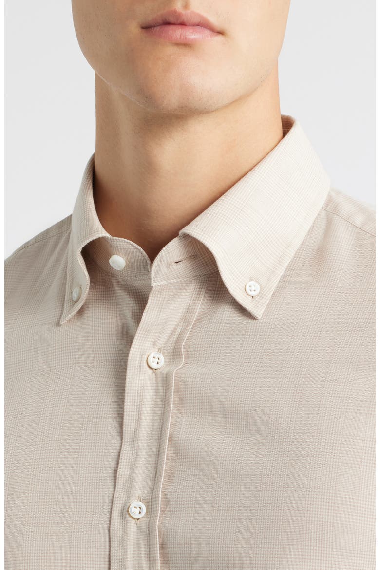 Hays Slim Fit Button-Down Dress Shirt, Alternate, color, OPEN BEIGE