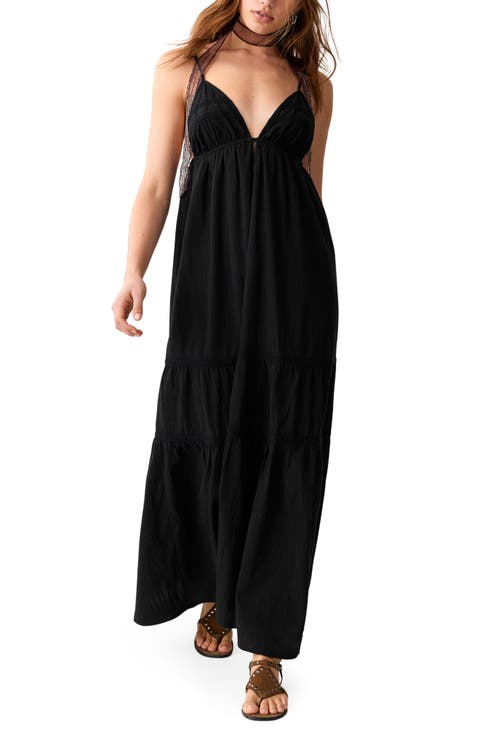 Embroidered Cotton Maxi Sundress