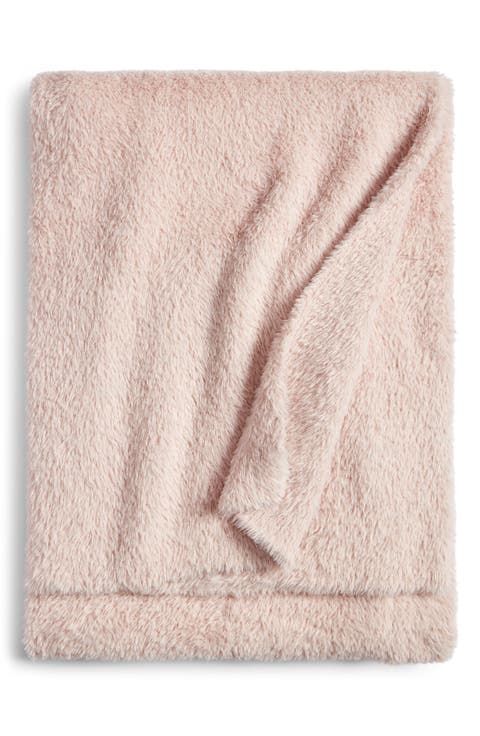 Nestle Faux Fur Throw Blanket